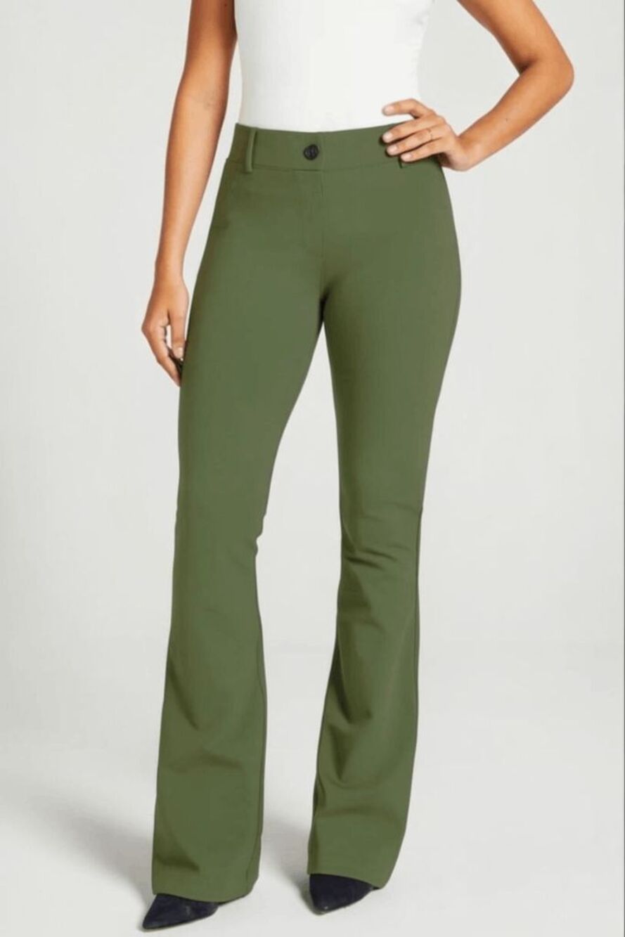 New Betabrand Olive Bootcut Classic Dress Pant Yoga Pants Medium